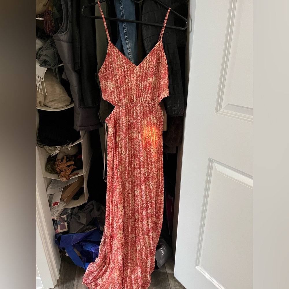 Floor length floral maxi dress